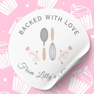 Custom Baking small business sticker