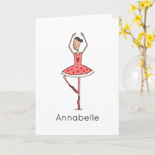 Custom Ballerina Birthday Card