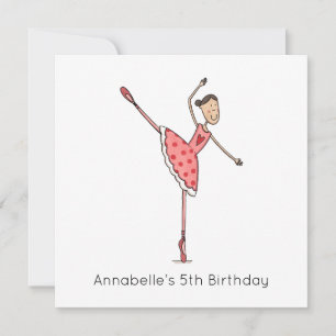 Custom Ballerina Birthday Invitation