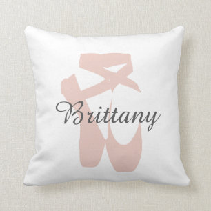 Custom Ballet Slipper Ballerina Dance Centre Name Cushion