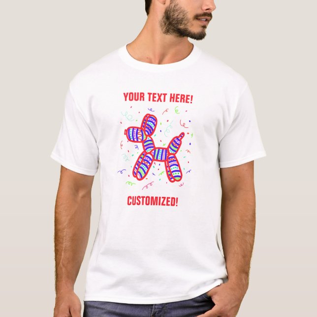 Custom Balloon Dog T-Shirt (Front)