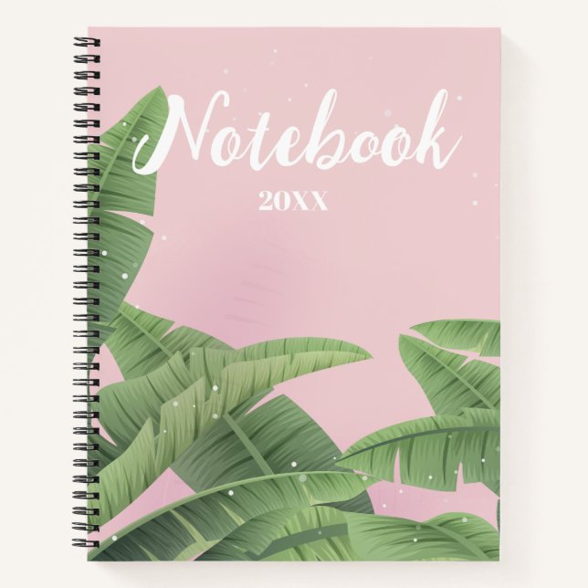 Custom Banana Leaves  Notebook (Front)