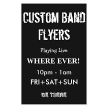 Custom Band Black White