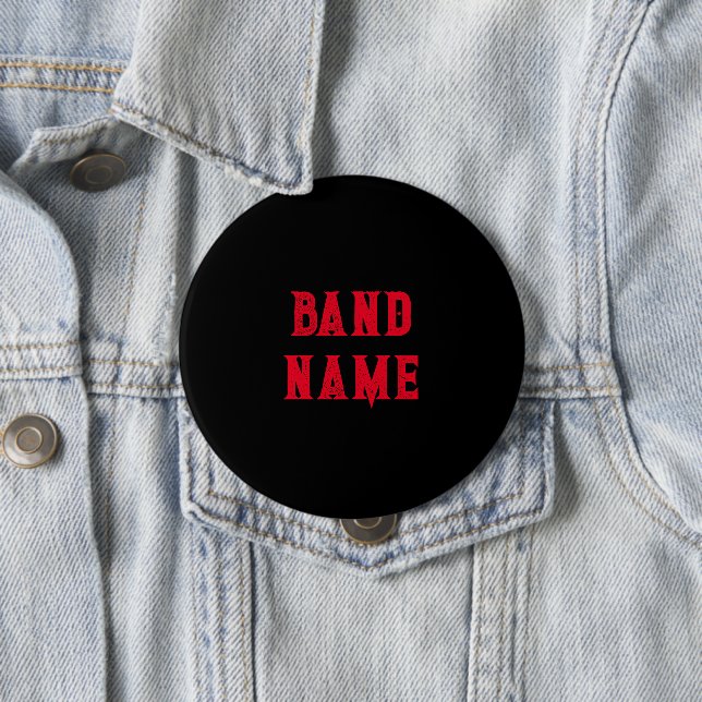 Custom Band Merch 10 Cm Round Badge (In Situ)