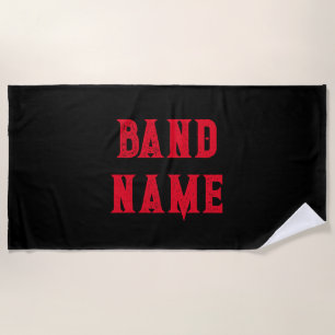 Custom Band Merch Beach Towel