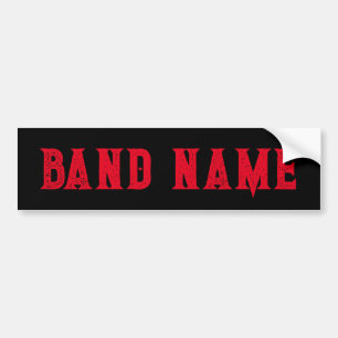 Custom Band Merch Bumper Sticker
