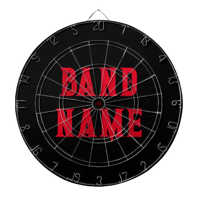 Custom Band Merch Dartboard (Front)