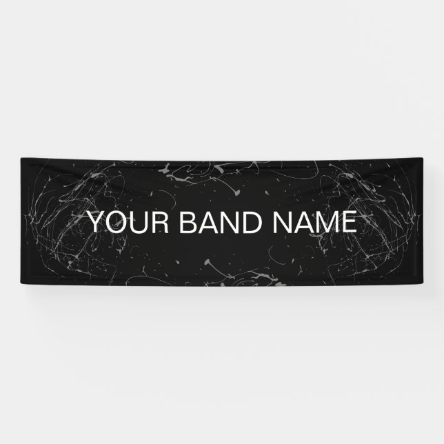 Custom Band Merch DJ Rock Show Music Gig Banner (Horizontal)