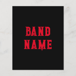 Custom Band Merch Flyer