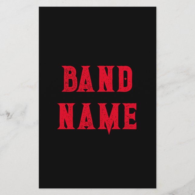 Custom Band Merch Flyer (Front)