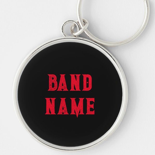 Custom Band Merch Key Ring (Front)
