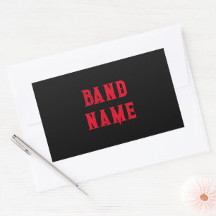 Custom Band Merch Rectangular Sticker