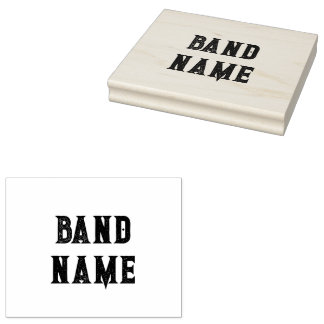 Custom Band Merch Rubber Stamp