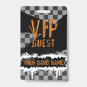 Custom Band Merch VIP Lanyard Punk Rock Backstage ID Badge