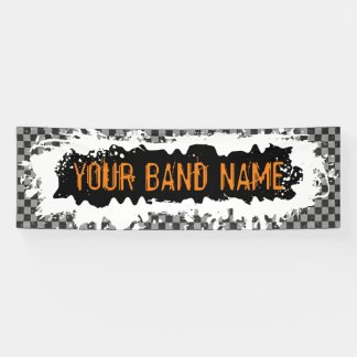 Custom Band Name Merch Punk Rock Show Gig Festival Banner