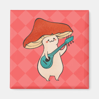 Custom Banjo Mushroom Toadstool 3D Shapes Magnet