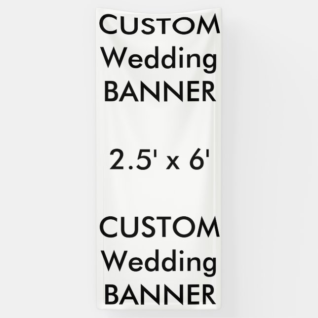 Custom Banner 2.5' x 6' (Vertical)