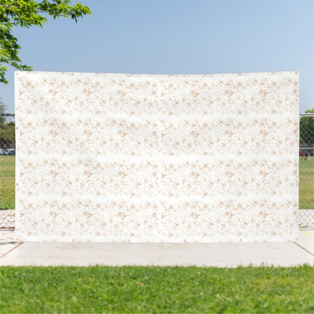 Custom Banner Elegant Neutral Wedding Backdrop (Outside)