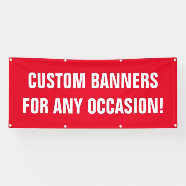 Custom banners and signs printed with your text (Horizontal)