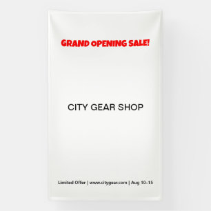 Custom Banners Grand Opening Sale Signage