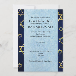 Custom Bar Mitzvah Invitations (2014)