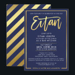 CUSTOM Bar Mitzvah Invite for EITAN navy   gold<br><div class="desc">*** NOTE - THE SHINY GOLD FOIL EFFECT IS A PRINTED PICTURE *** - - - - - - - - - - - - - - - - - - - - - - - - - - - - - - - - - - - - - -...</div>