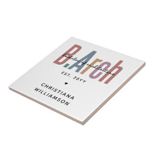 Custom BArch Bachelor of Architecture Graduation Ceramic Tile