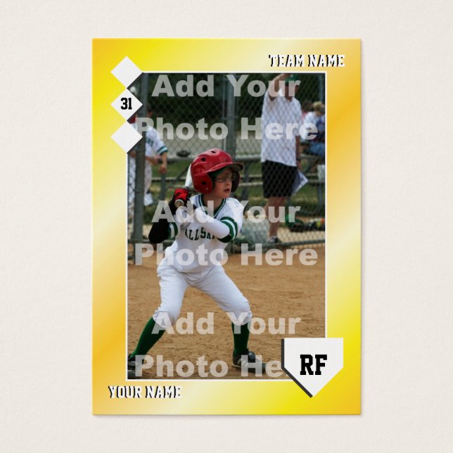 Custom Baseball Card (Front)
