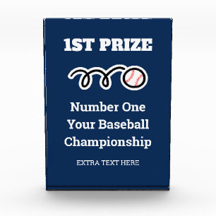 Custom baseball championship trophy acrylic award