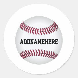 Custom Baseball Classic Round Sticker