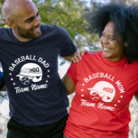 Custom Baseball Dad Mum with Name and Number