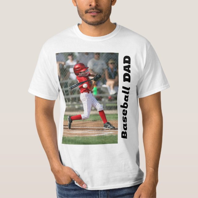 Custom Baseball Dad T-Shirt (Front)