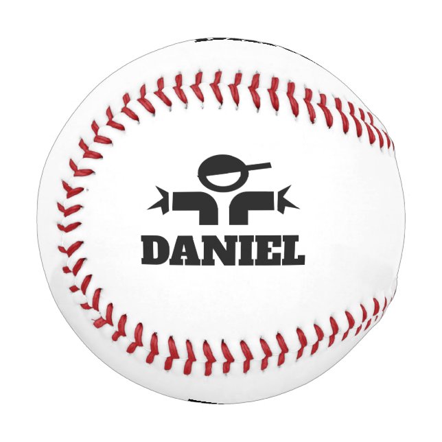 Custom baseball gift with personalised name (Front Left)