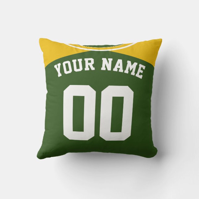 Custom Baseball Jersey Name & Number Pillow (Back)