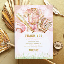 Custom Baseball Luxury Girl Birthday