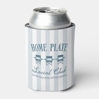 Custom Baseball Mum Home Plate Social Club Can Cooler