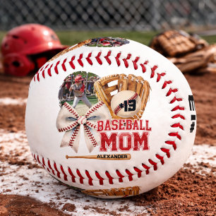 Custom Baseball Mum Photo Name