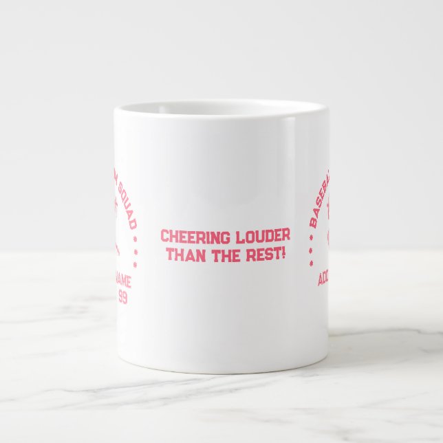 Custom Baseball Mum Squad Mug | Perfect Gift (Front)