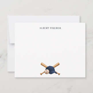 Custom Baseball Note Card