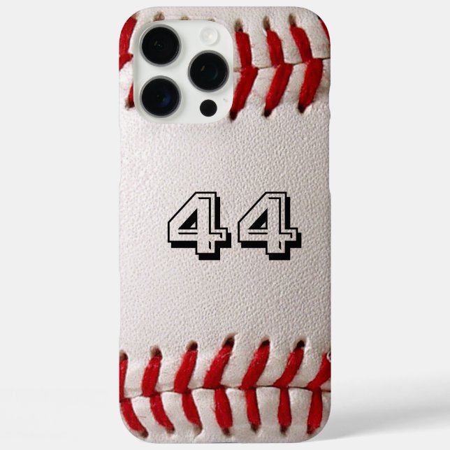 Custom Baseball Number Art – High-Def Sports Photo Case-Mate iPhone Case (Back)