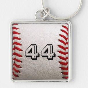Custom Baseball Number Art – High-Def Sports Photo Key Ring