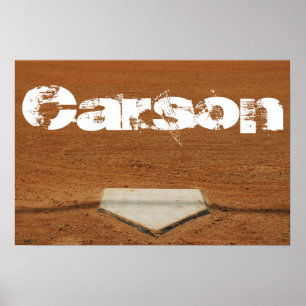 Custom Baseball or Softball Poster - Home Plate