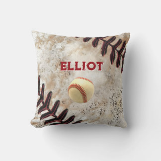 Custom Baseball Pillow, Personalised Baseball Deco Cushion