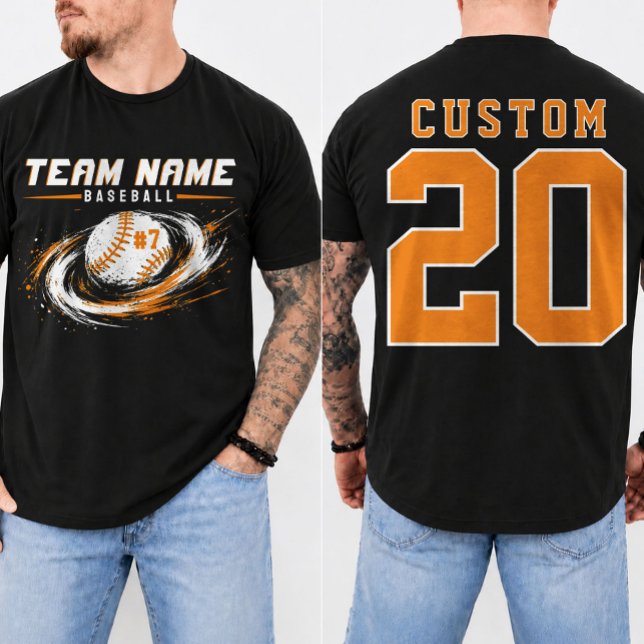 Custom Baseball Player Name and Number  T-Shirt (Creator Uploaded)