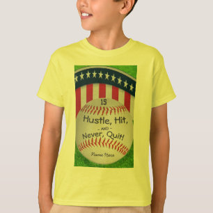 Custom Baseball Shirt with Number