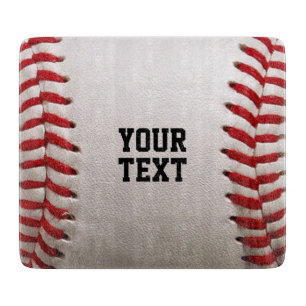 Custom Baseball Stitches & Leather Sports Graphic Cutting Board