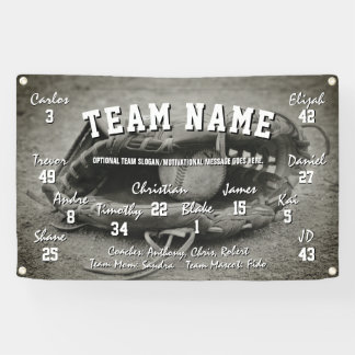 Custom Baseball Team Spirit Banner