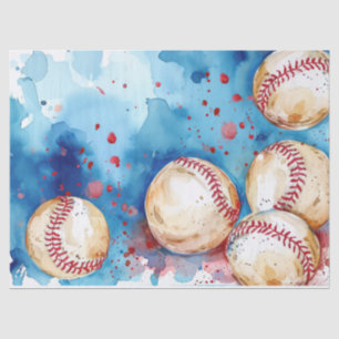 Custom Baseball Theme Party Tissue Paper