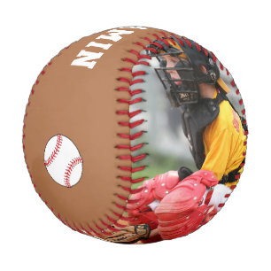 Custom Baseball with Name Number Photo Kids