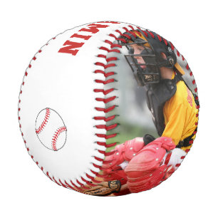 Custom Baseball with Name Number Photo Kids